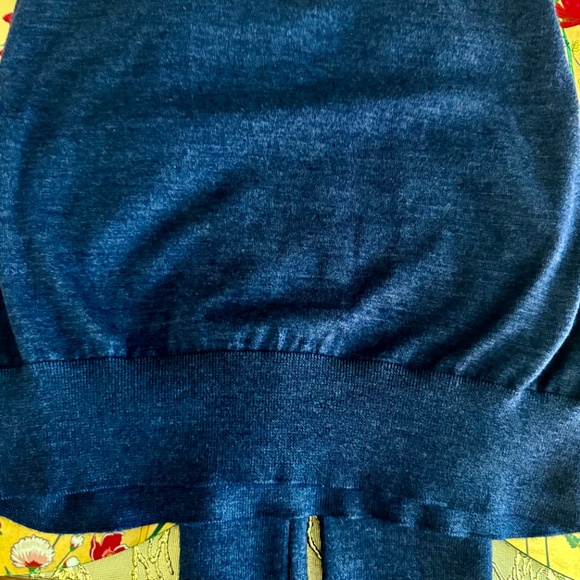 Ermenegildo Zegna Cashseta V Neck Sweater Men Deep Blue, 52, Cashmere Silk $1390 - Picture 9 of 10